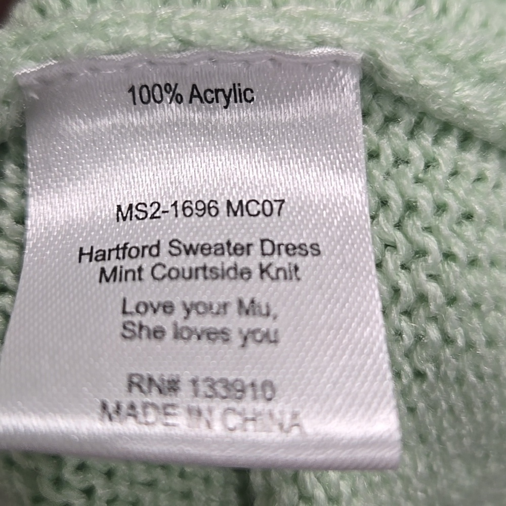 Show Me Your Mumu-Hartford Mint Courtside Sweater Dress-Size Small - Picture 9 of 17